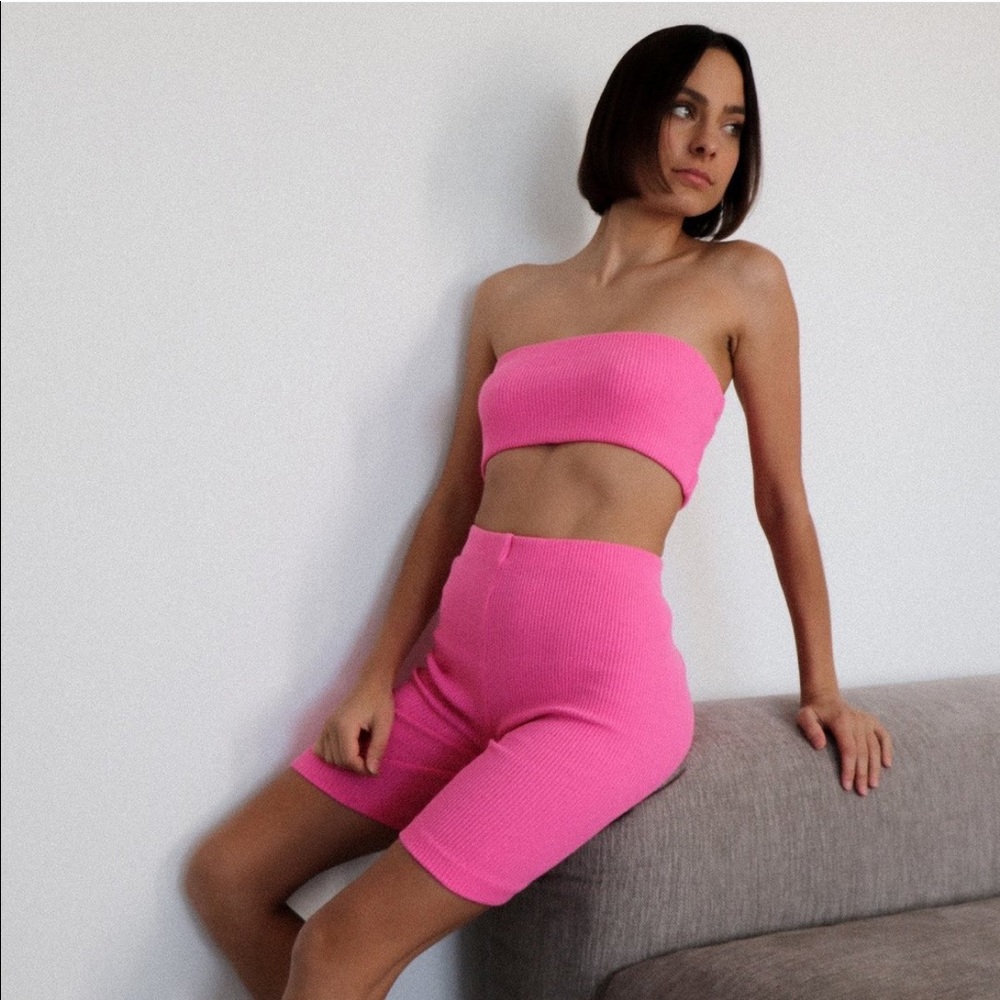 NATALIE ROLT NEON PINK TYRA SET - Picture 1 of 10